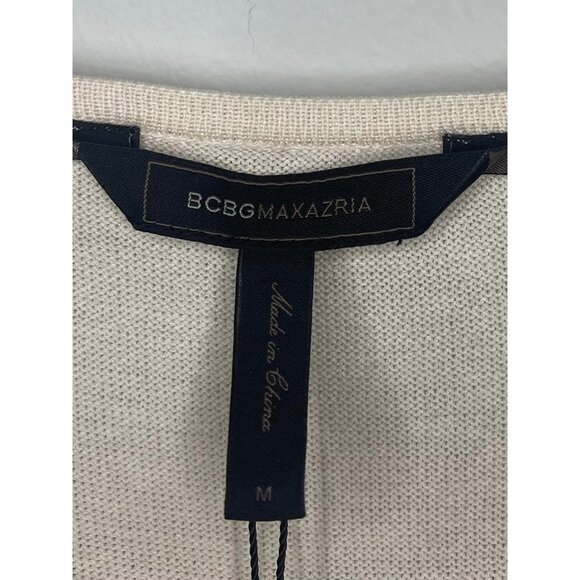 BCBG MAX AZRIA Womens Striped T-Shirt Dress "Gracie" Grey Combo Size M - Picture 4 of 10